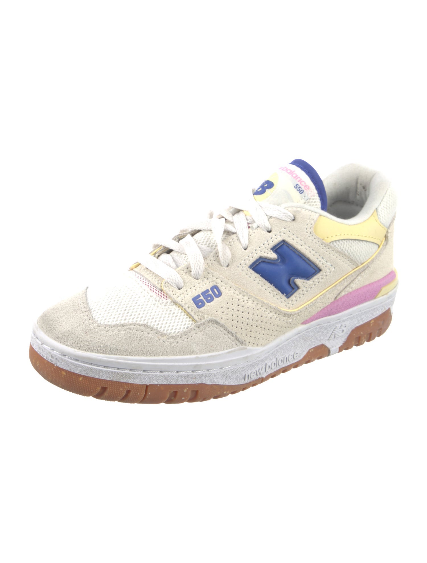 New Balance Mesh Colorblock Pattern Athletic Sneakers