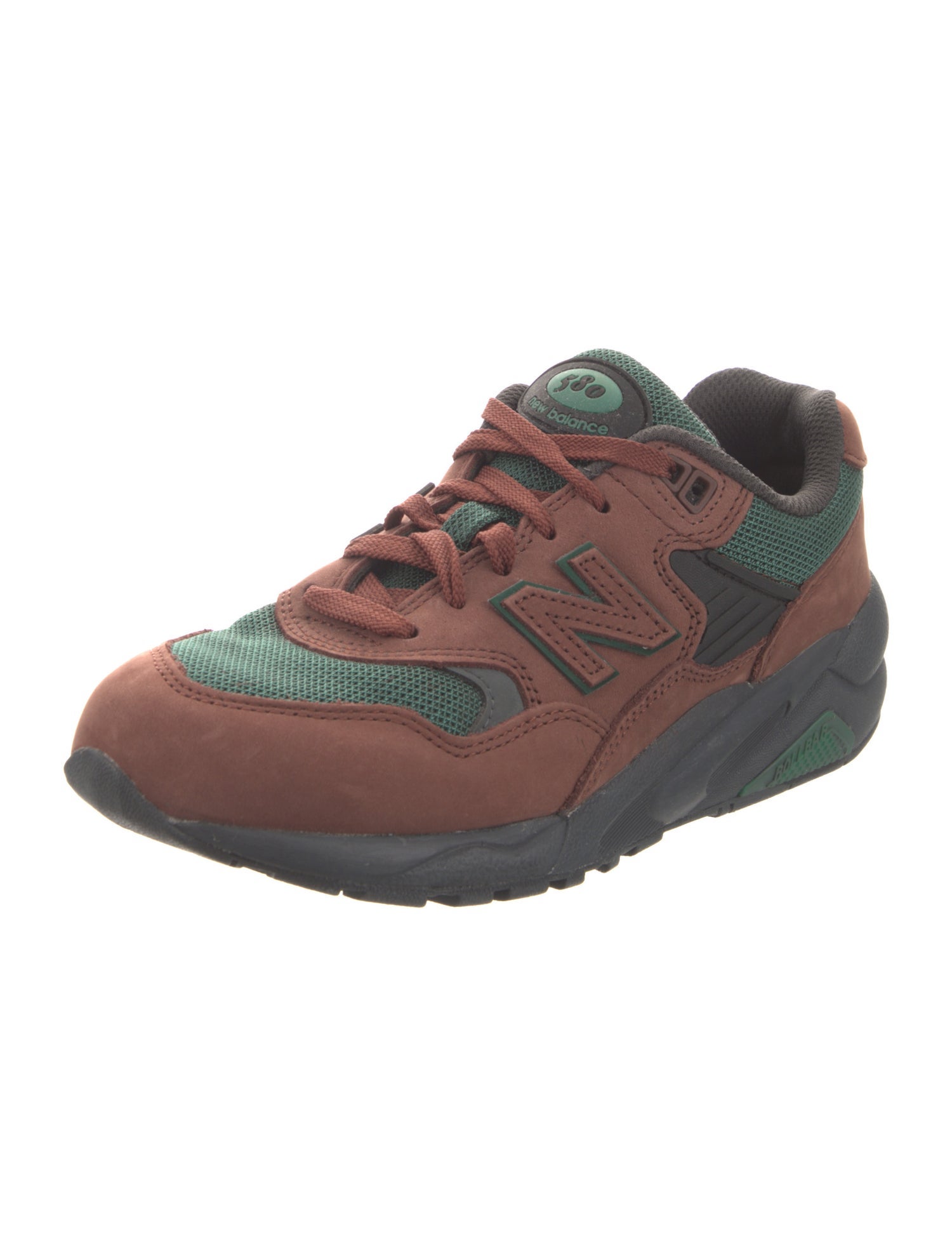 New Balance Suede Colorblock Pattern Athletic Sneakers
