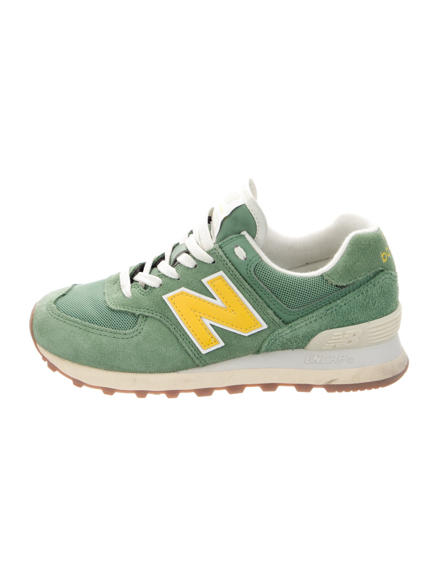 New Balance Suede Leather Trim Embellishment Athletic Sneakers