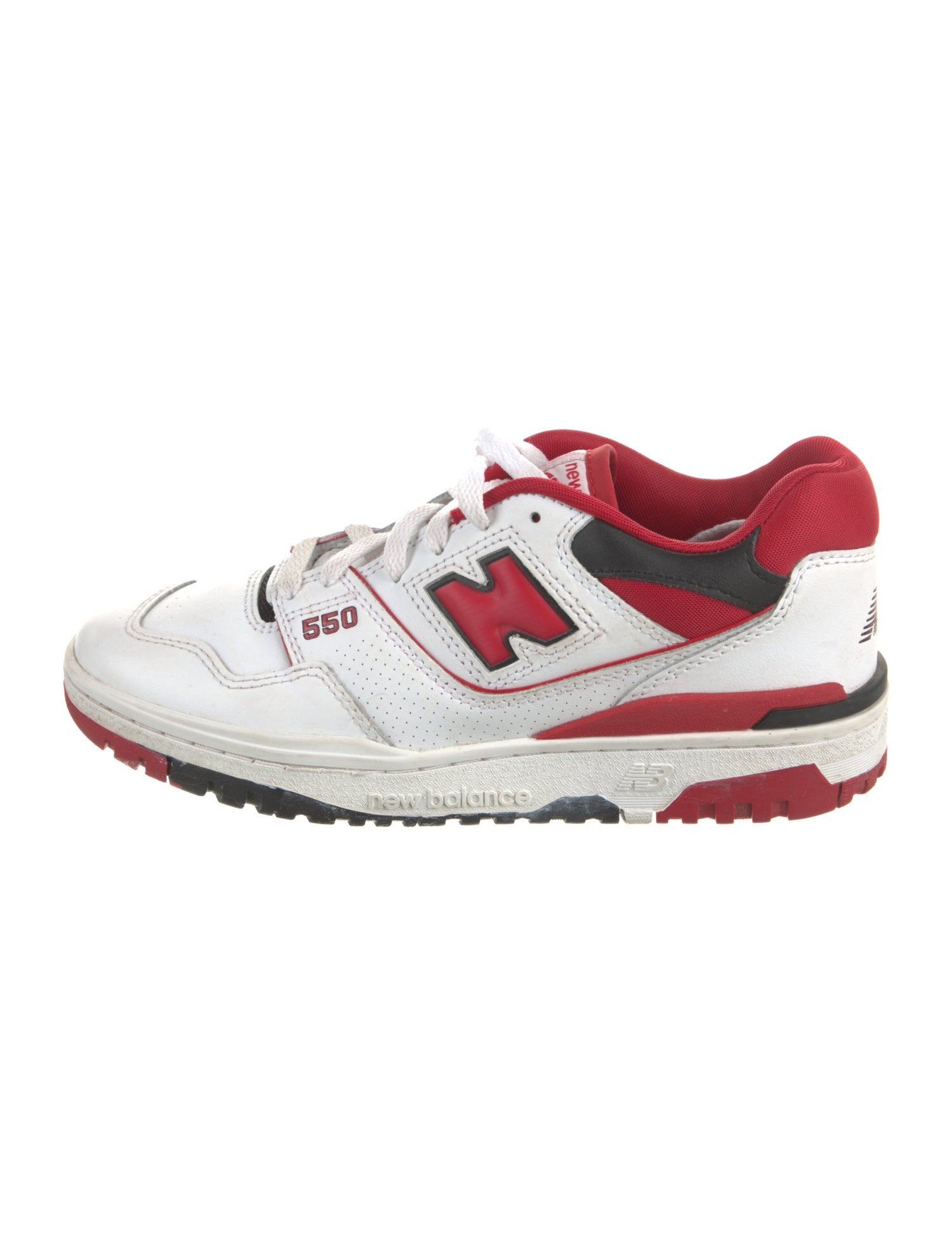 New Balance Leather Colorblock Pattern Athletic Sneakers