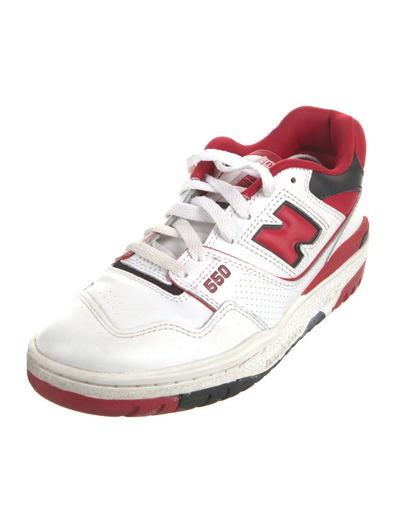 New Balance Leather Colorblock Pattern Athletic Sneakers