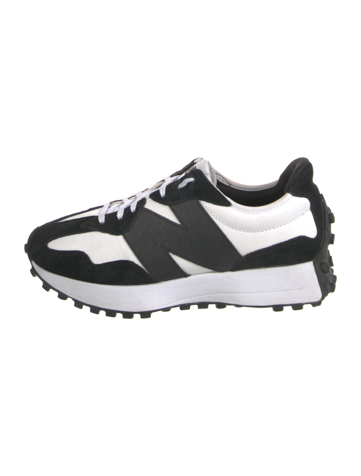 New Balance Leather Colorblock Pattern Athletic Sneakers