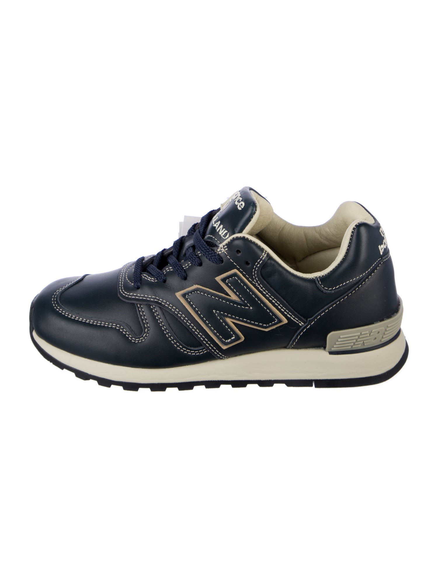 New Balance Leather Colorblock Pattern Athletic Sneakers
