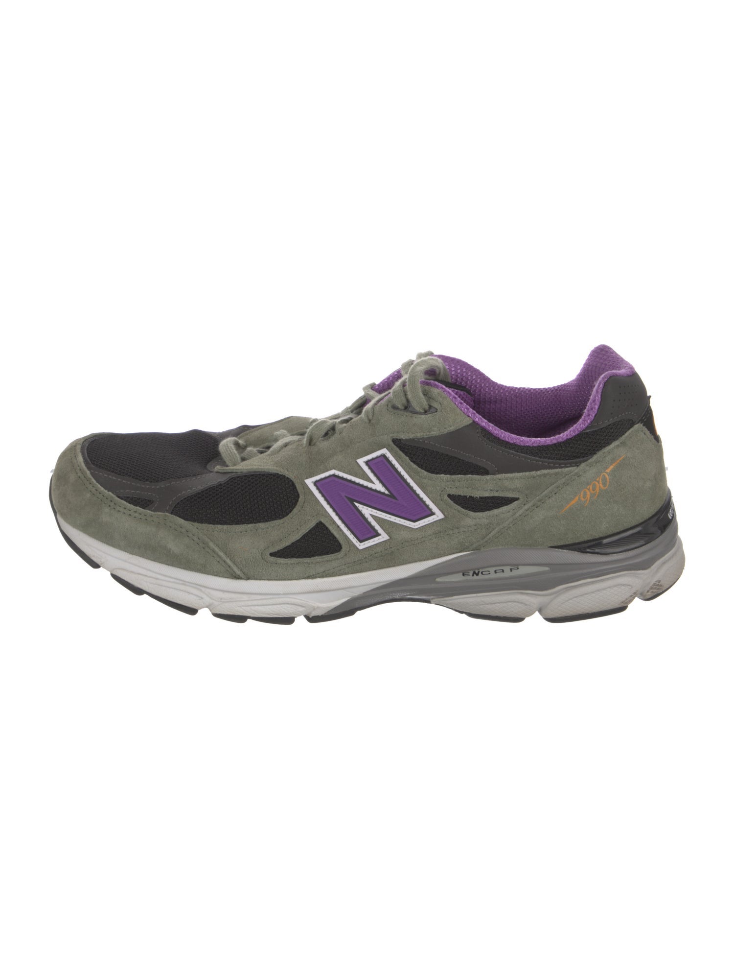 New Balance Suede Colorblock Pattern Athletic Sneakers