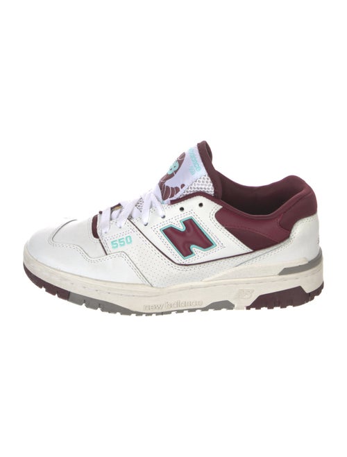 New Balance Leather Colorblock Pattern Athletic Sneakers