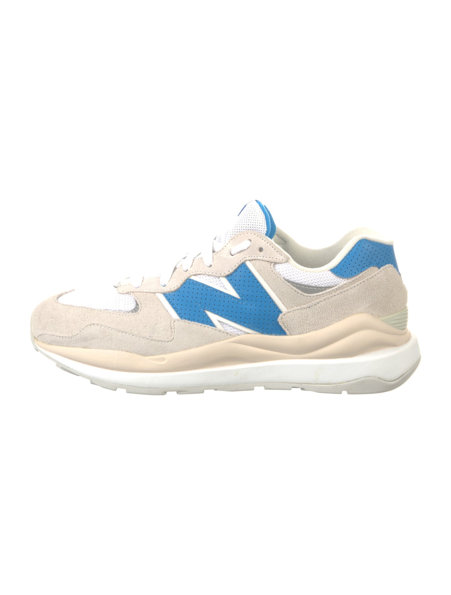 New Balance Suede Colorblock Pattern Athletic Sneakers