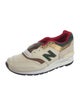 New Balance Suede Colorblock Pattern Athletic Sneakers