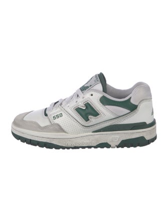 New Balance Leather Colorblock Pattern Athletic Sneakers
