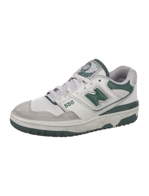 New Balance Leather Colorblock Pattern Athletic Sneakers