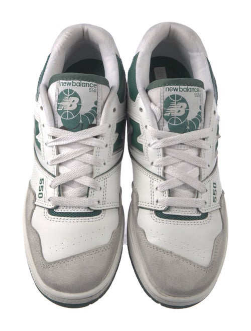 New Balance Leather Colorblock Pattern Athletic Sneakers