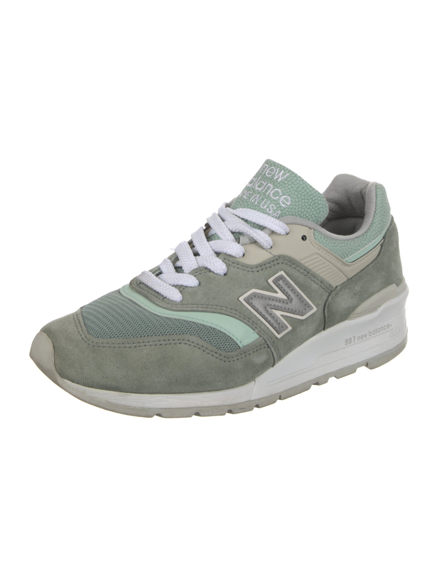 New Balance Suede Printed Athletic Sneakers