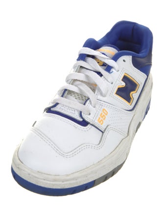 New Balance Leather Colorblock Pattern Athletic Sneakers