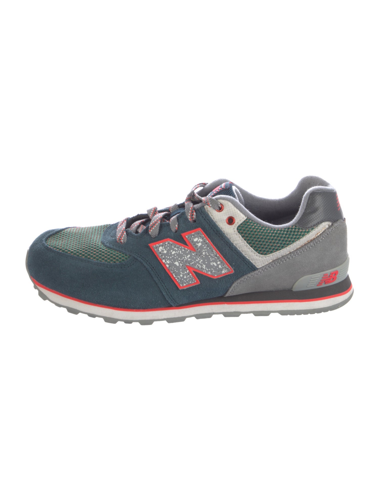 New Balance Suede Printed Athletic Sneakers