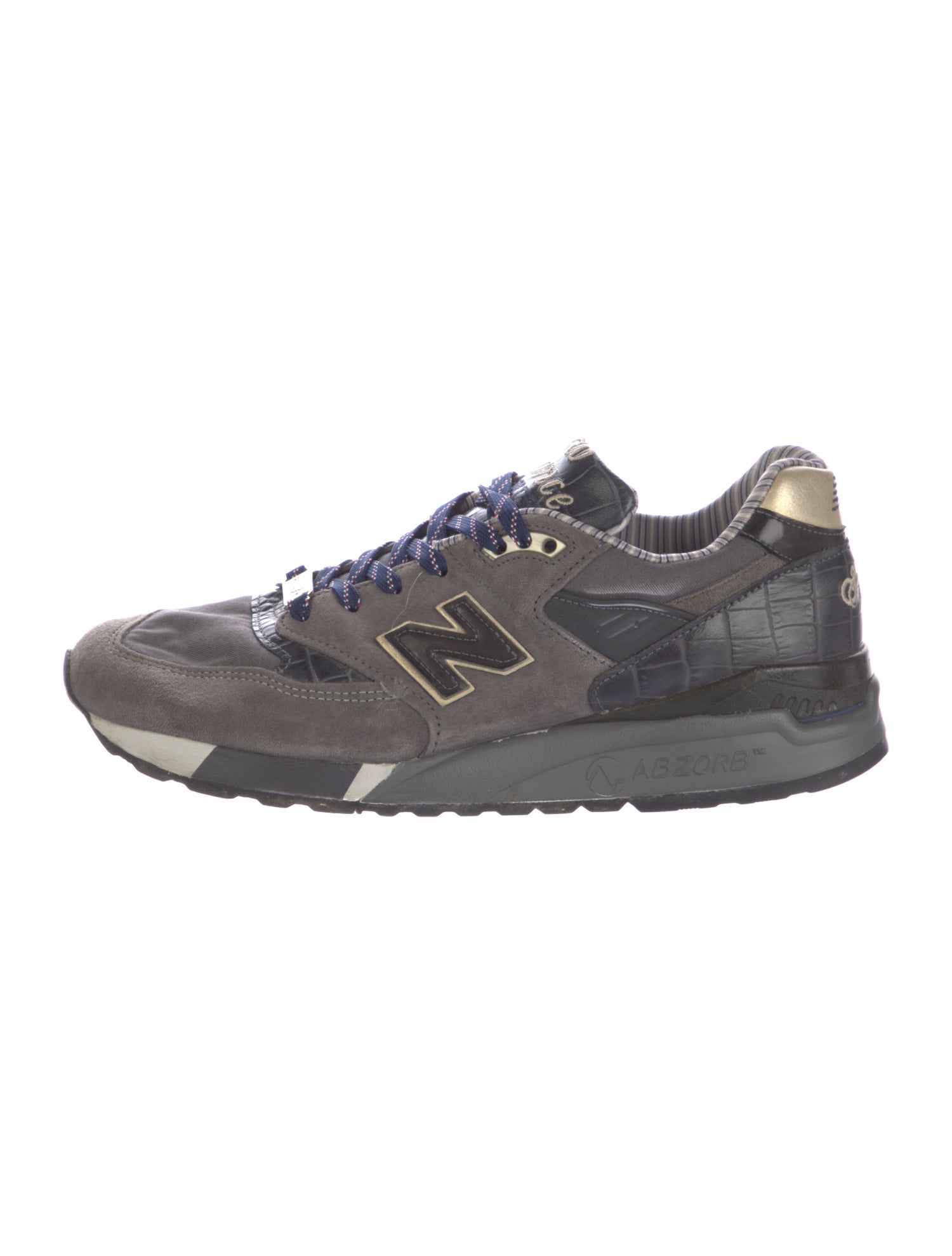 New Balance Suede Printed Athletic Sneakers