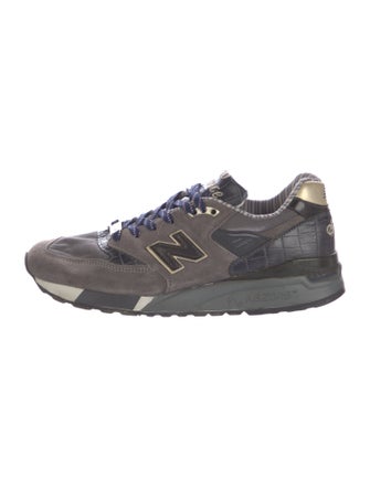 New Balance Suede Printed Athletic Sneakers