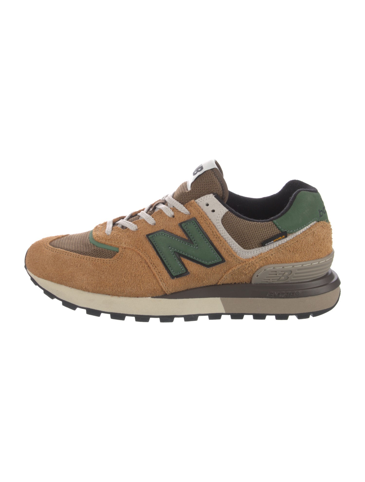 New Balance Suede Colorblock Pattern Athletic Sneakers