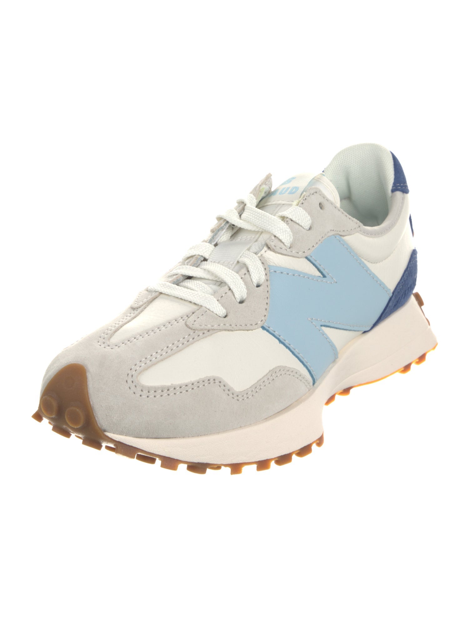 New Balance Leather Colorblock Pattern Sneakers