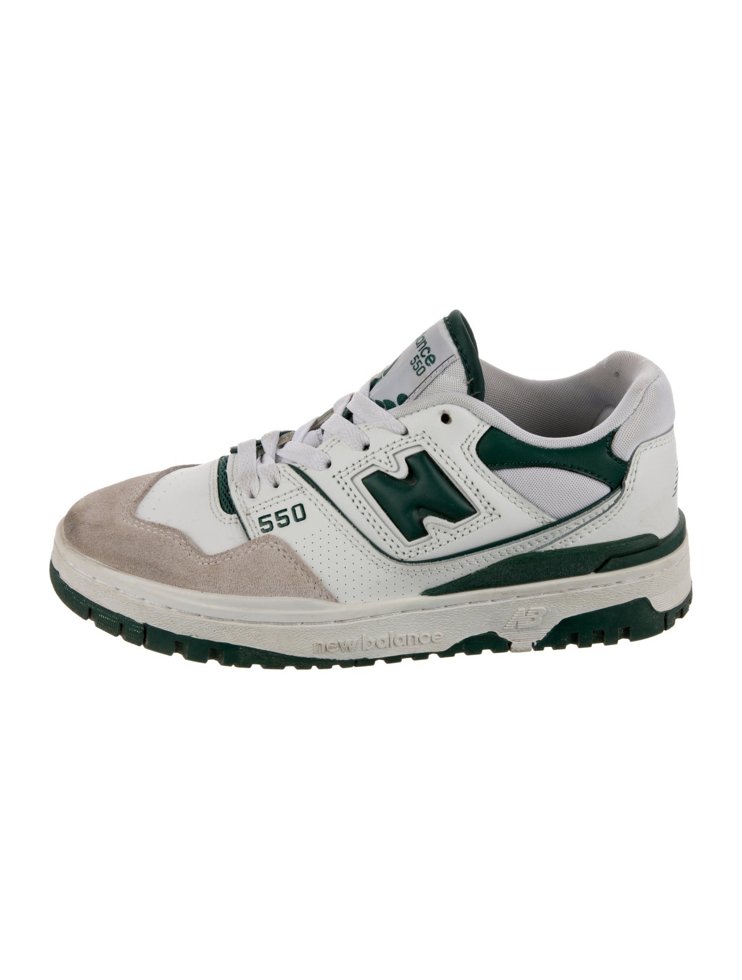 New Balance Leather Colorblock Pattern Athletic Sneakers