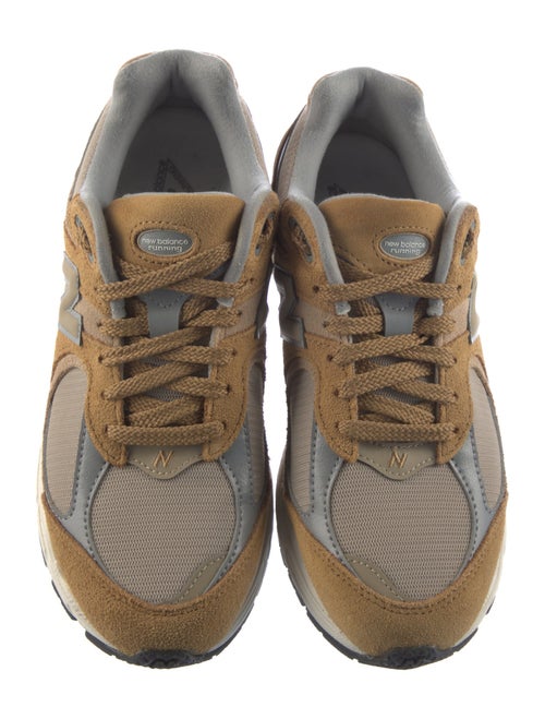 New Balance Suede Colorblock Pattern Athletic Sneakers