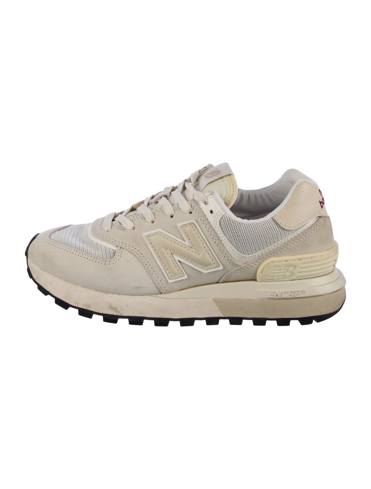 New Balance Suede Leather Trim Embellishment Chunky Sneakers