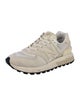 New Balance Suede Leather Trim Embellishment Chunky Sneakers