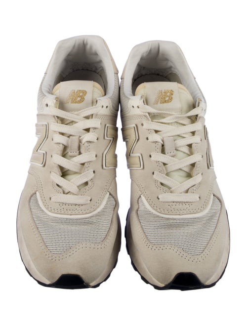 New Balance Suede Leather Trim Embellishment Chunky Sneakers