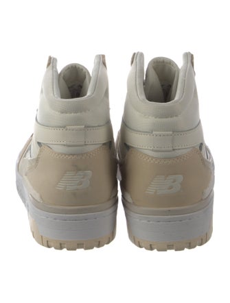 New Balance Leather Colorblock Pattern Sneakers