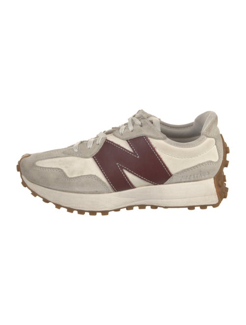 New Balance x Staud Suede Colorblock Pattern Athletic Sneakers