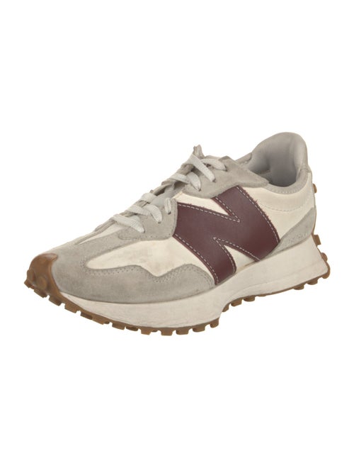 New Balance x Staud Suede Colorblock Pattern Athletic Sneakers