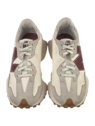 New Balance x Staud Suede Colorblock Pattern Athletic Sneakers