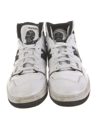 New Balance Leather Colorblock Pattern Athletic Sneakers