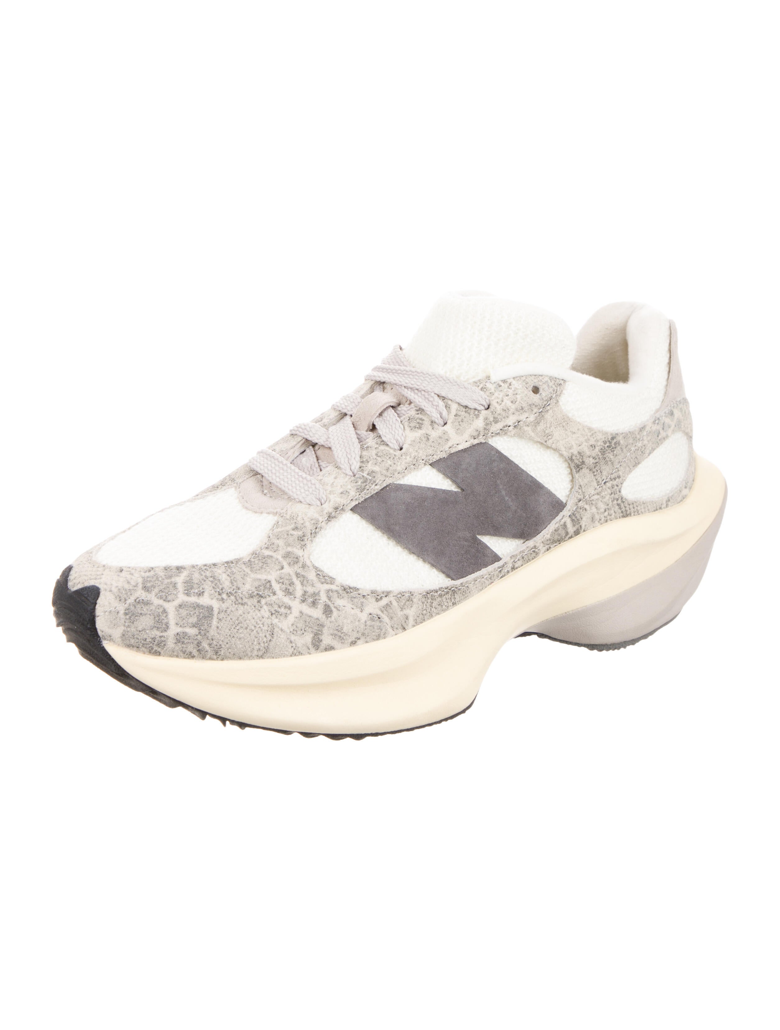 New Balance Leather Graphic Print Chunky Sneakers