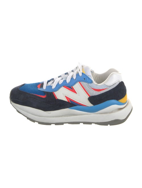 New Balance Suede Colorblock Pattern Athletic Sneakers