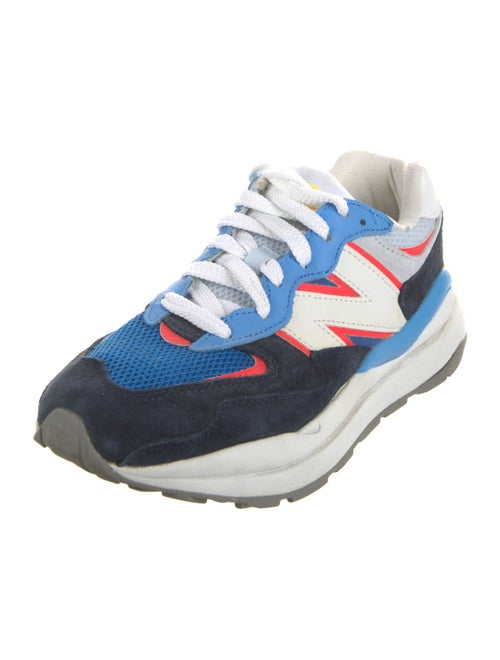 New Balance Suede Colorblock Pattern Athletic Sneakers