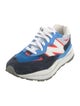 New Balance Suede Colorblock Pattern Athletic Sneakers