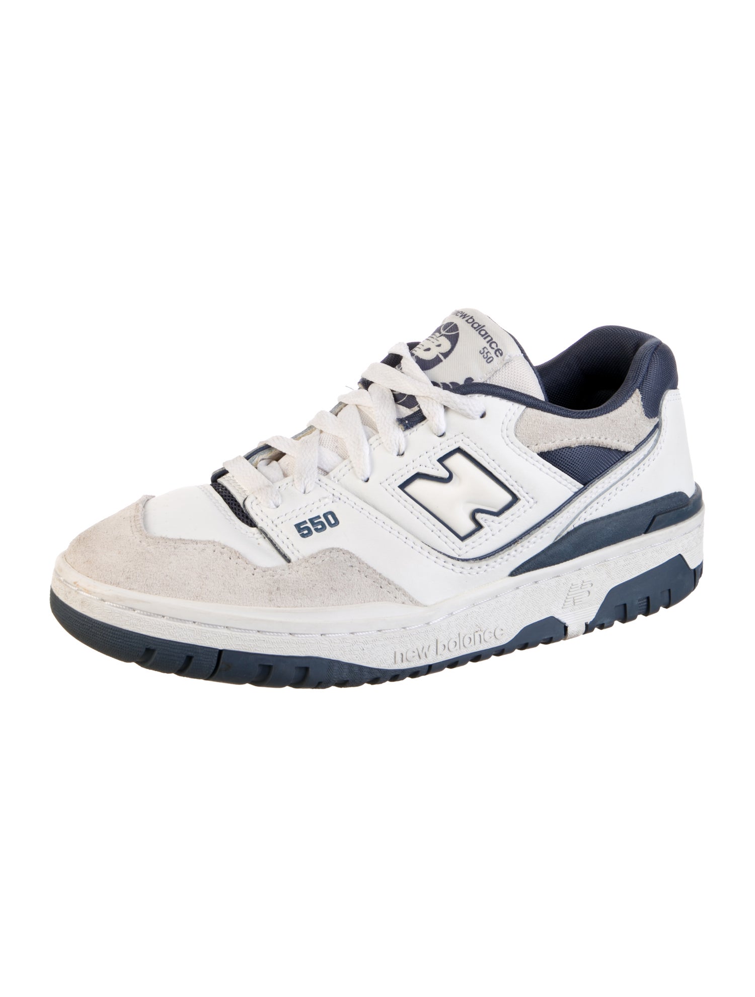 New Balance Leather Colorblock Pattern Athletic Sneakers