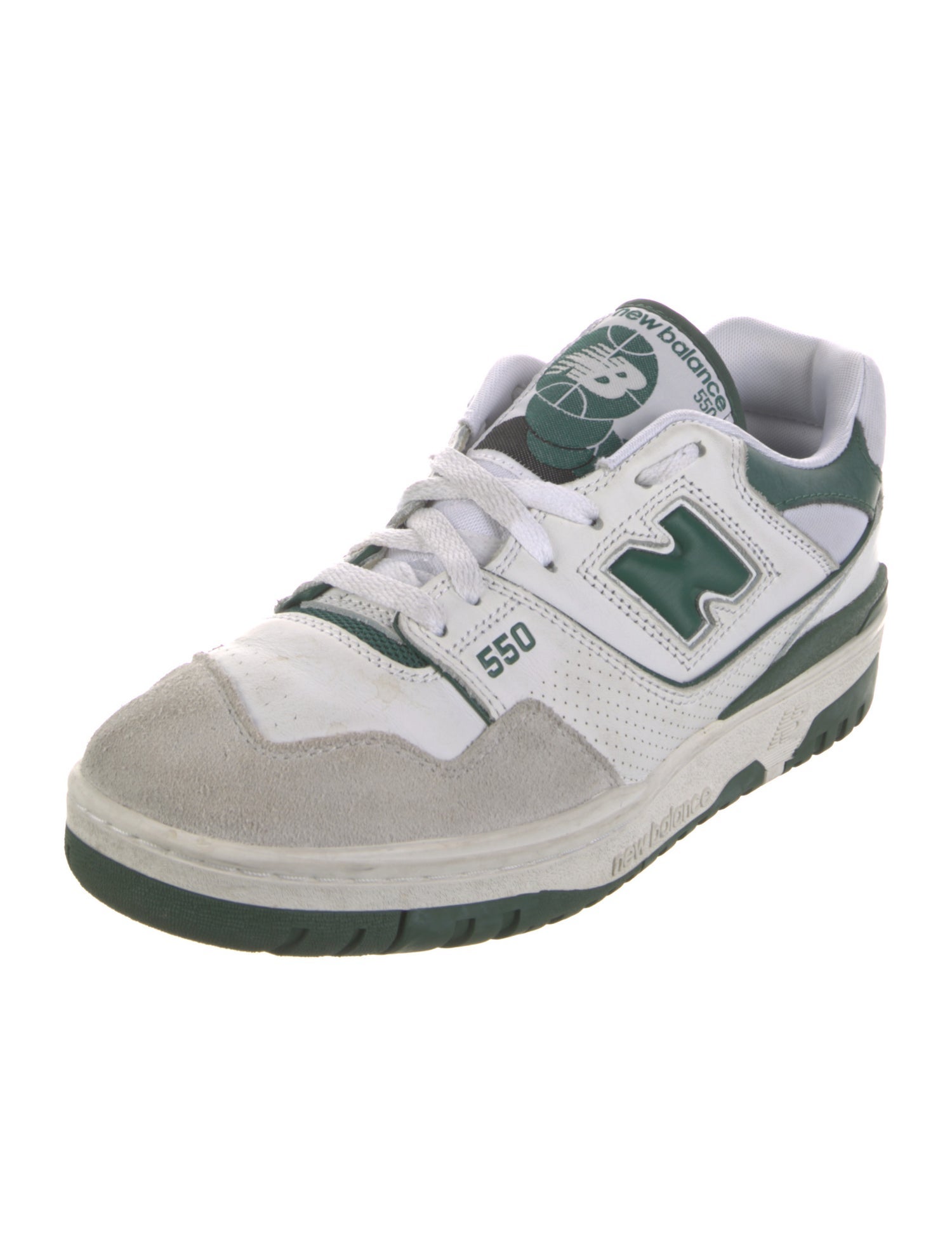 New Balance Suede Colorblock Pattern Athletic Sneakers