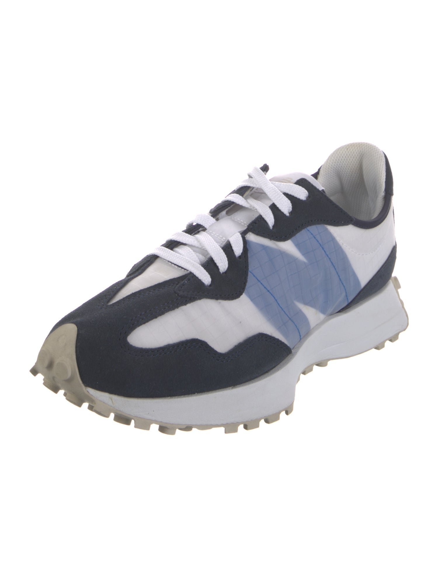 New Balance Suede Colorblock Pattern Athletic Sneakers