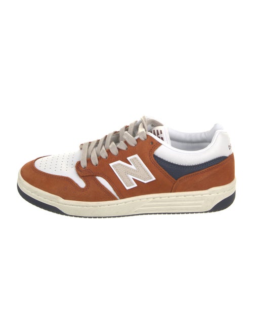 New Balance Suede Colorblock Pattern Athletic Sneakers