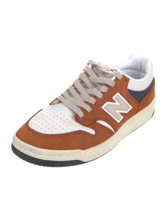 New Balance Suede Colorblock Pattern Athletic Sneakers