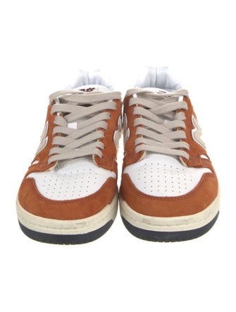 New Balance Suede Colorblock Pattern Athletic Sneakers