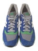 New Balance Suede Colorblock Pattern Athletic Sneakers
