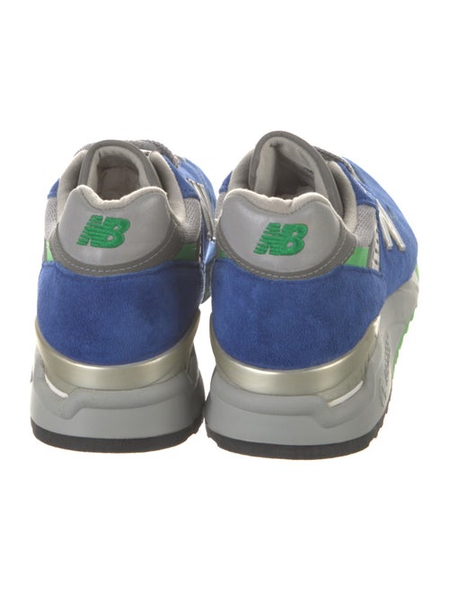 New Balance Suede Colorblock Pattern Athletic Sneakers