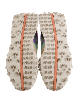 New Balance Suede Colorblock Pattern Athletic Sneakers