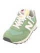 New Balance Suede Colorblock Pattern Athletic Sneakers