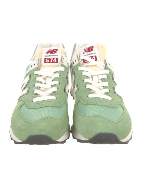 New Balance Suede Colorblock Pattern Athletic Sneakers