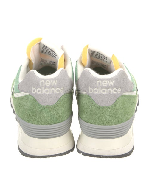 New Balance Suede Colorblock Pattern Athletic Sneakers