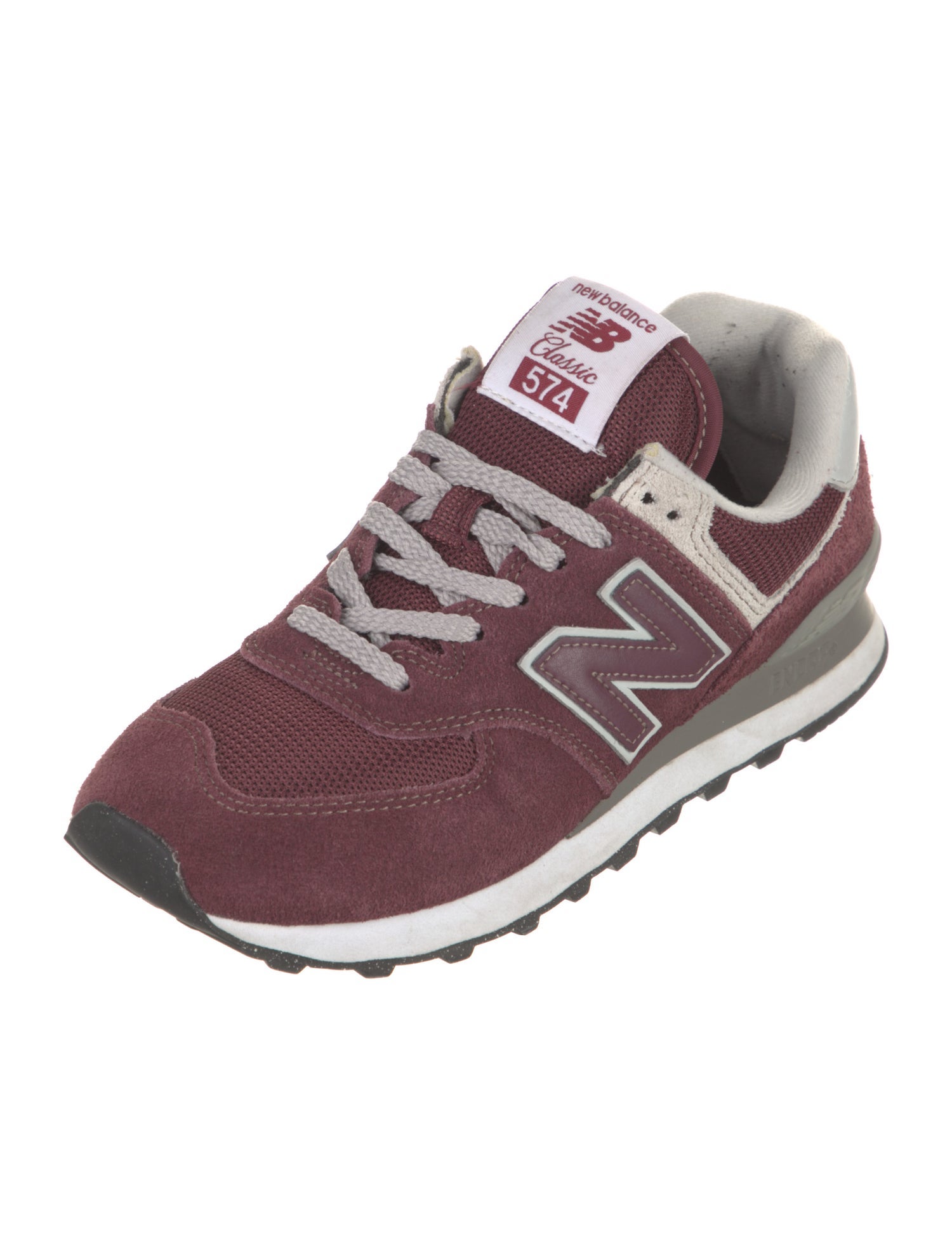 New Balance Suede Leather Trim Embellishment Athletic Sneakers