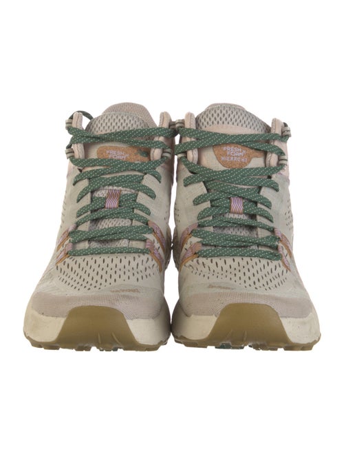 New Balance Mesh Plaid Print Athletic Sneakers