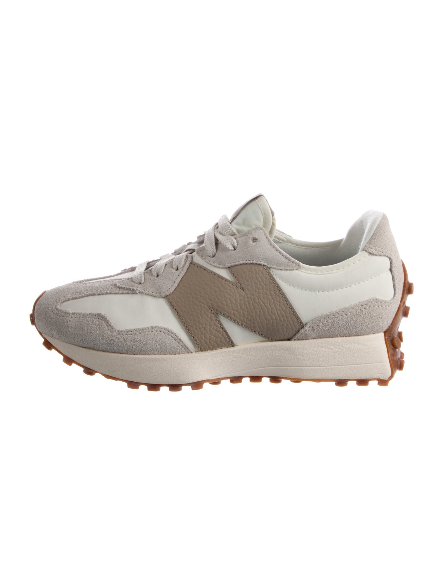 New Balance Suede Colorblock Pattern Athletic Sneakers
